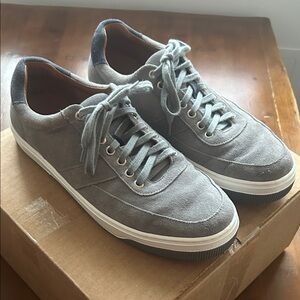 Peter Millar Gray Suede Men's Sneakers
